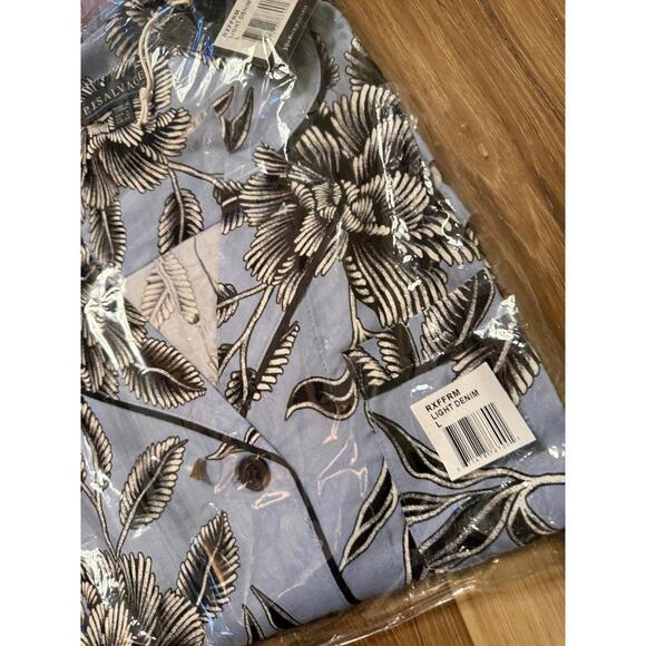 NWT! PJ Salvage Fresh Friday Romper in Blue Floral Size Large - Picture 3 of 5